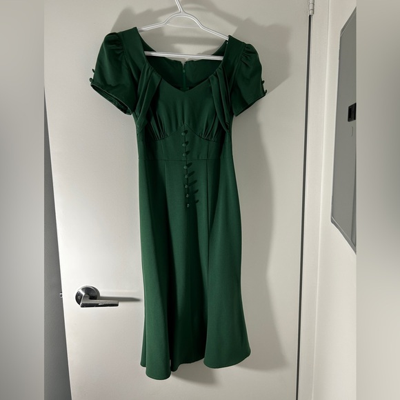 Stop Staring Vintage Green Pinup Dress - Size S - Picture 1 of 4